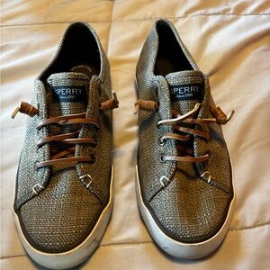 Sperry woMen's Textured Tan Boat Shoes